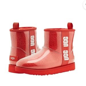 Women’s Ugg classic mini clear in Red